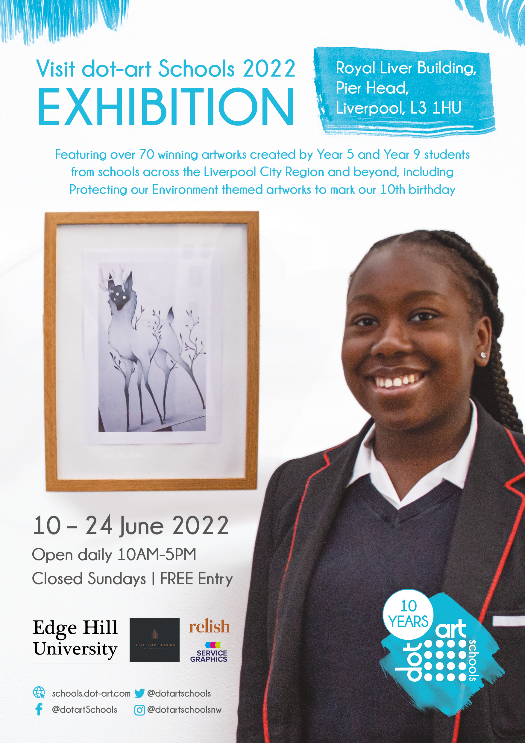 dot-art Schools Exhibition Poster 2022